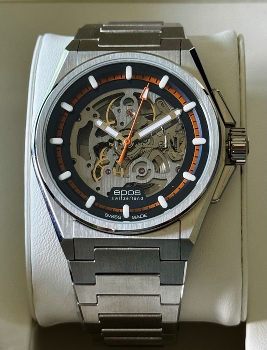 Epos 3505SK 41mm, Skeleton, Nowy, PL dystrybucja, Full Set