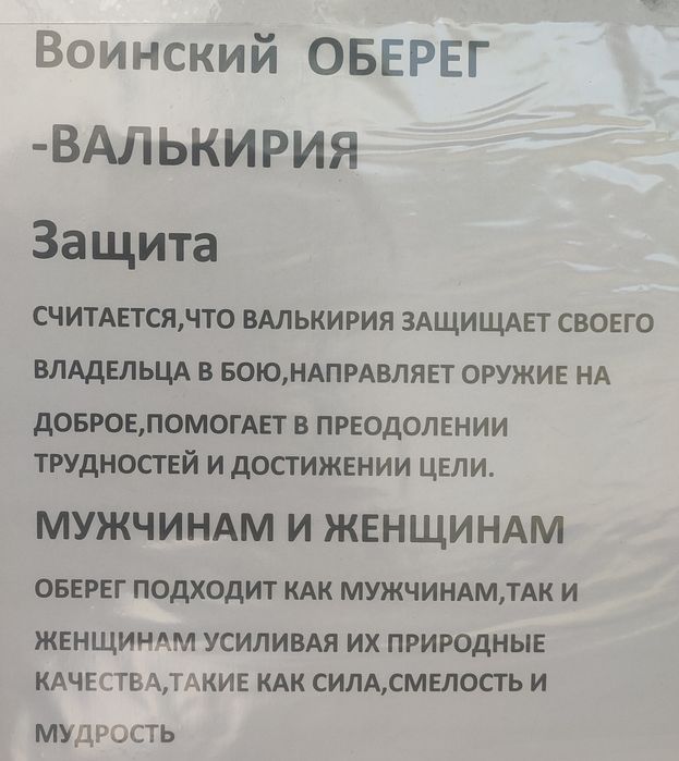 Воинский оберег/оберег Валькирия/славянский оберег