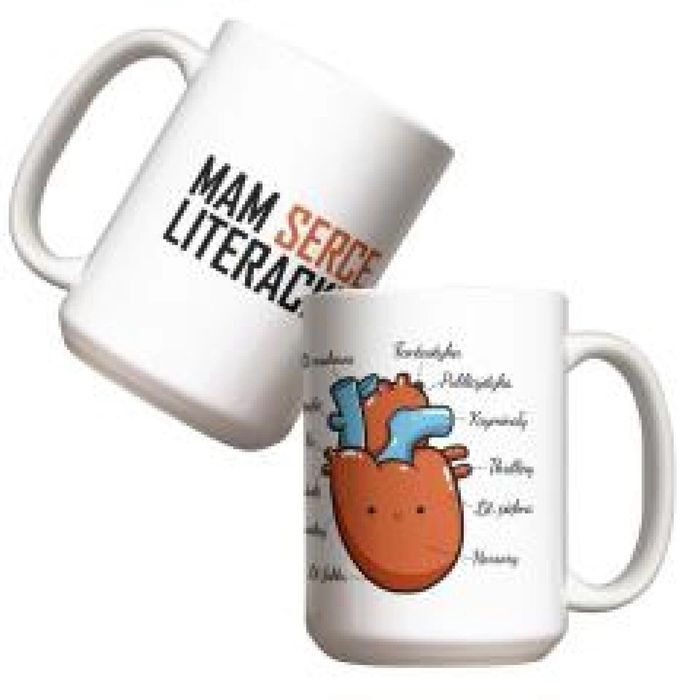 Kubek - Mam serce literackie 440ml oprawa: pudełko