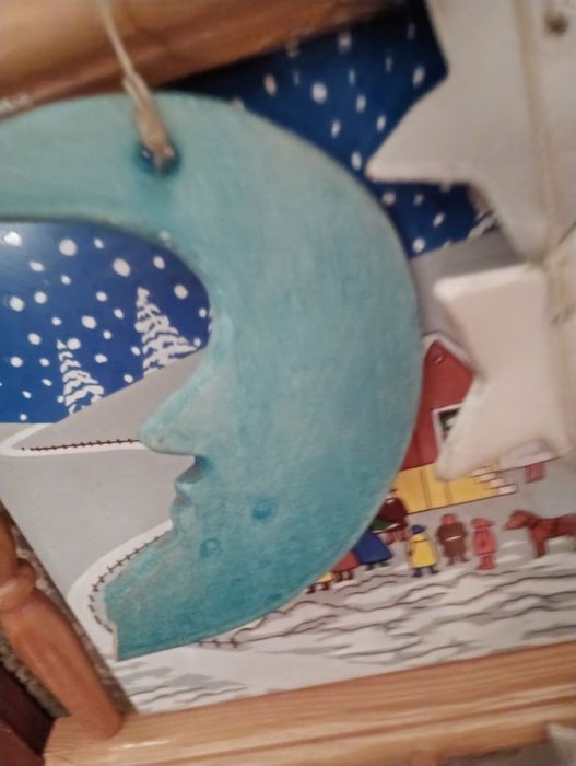 Ê é ê-Meu caro/a você acredita que puseram José Viana olx na Lua?-" Chocalho" de Porta com lua -15E- Peça Bêbê para passear - 2E Desde 2E