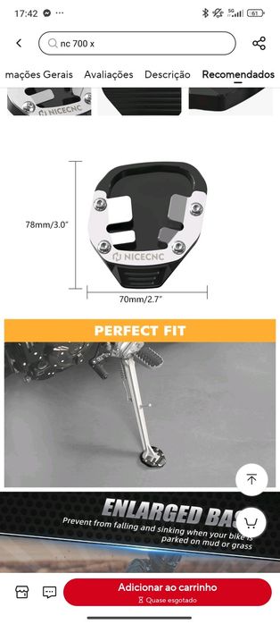Yamaha Tenere 700 - vários acessórios