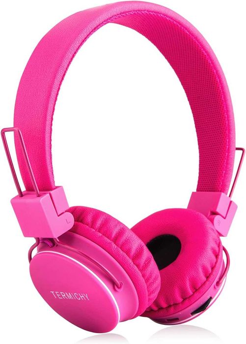 Termichy X2 bezprzewodowe Słuchawki Bluetooth dla dzieci AUX FM różowe