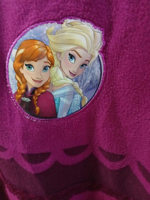 Накидка плащ фліс frozen avon 2-4 р. 98-104