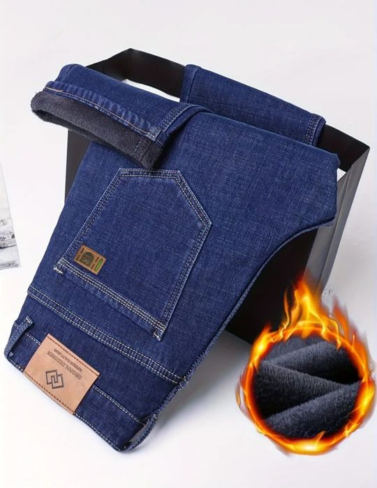 NOWE spodnie męskie jeans ocieplane  xxl