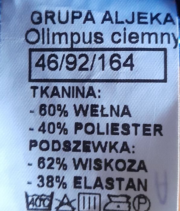 Garnitur męski młodzieżowy