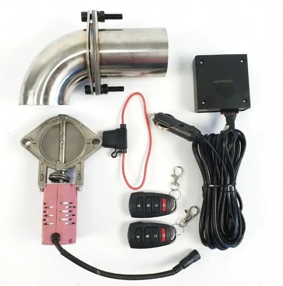 Заслонка на выхлопную систему автомобиля 51мм 63мм. Установка