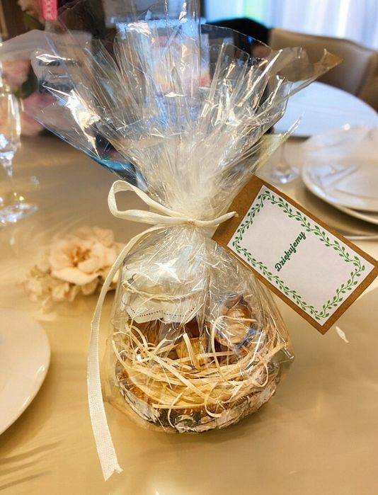 Gotowy kosz prezentowy upominek Podziękowania herbata miód