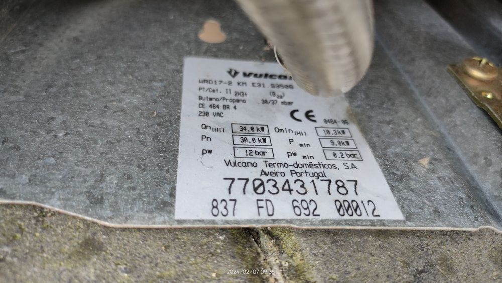 Esquentador Vulcano Click Ventilado 20L