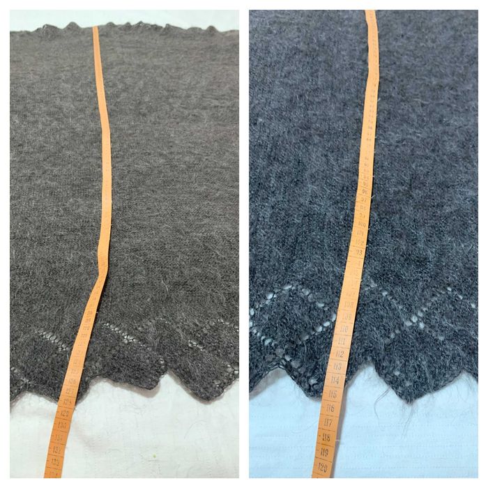 Большой оренбургский платок 115х130см. вес 500 гр