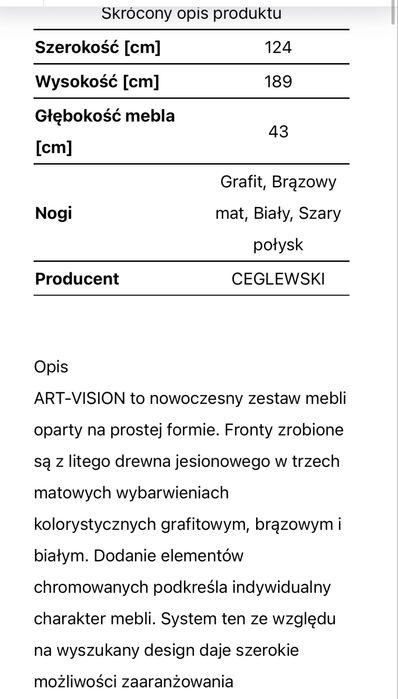 Komoda i lóżko Art vision