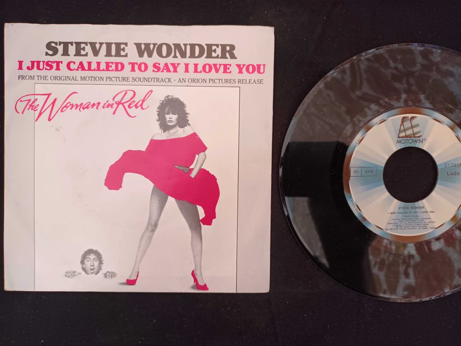 45 RPM Vinyl Record – STEVIE WONDER – I Just Called To Say I Love You