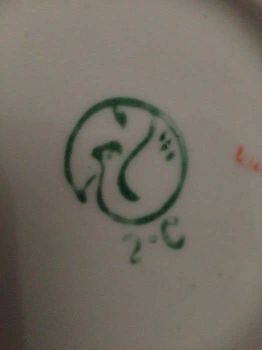 Велика вінтажна чашка з блюдцем ГДР