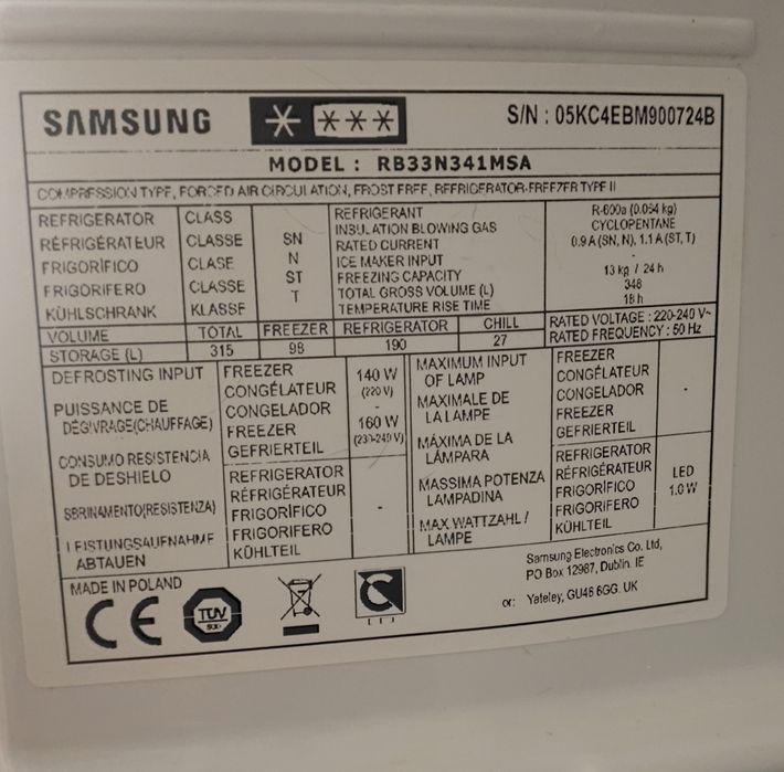 Frigorífico Samsung