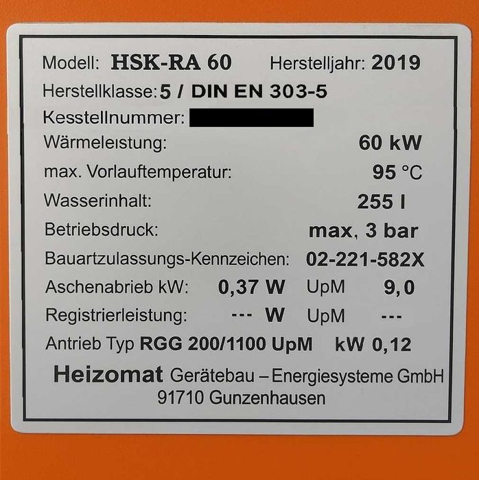Piec na Trociny Zrębki Wióra Odpady MDF HDF Heizomat 60kw