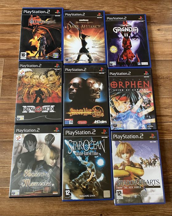 Sony PS2: Persona, God of War, Half-Life, Manhunt, Resident Evil,Quake