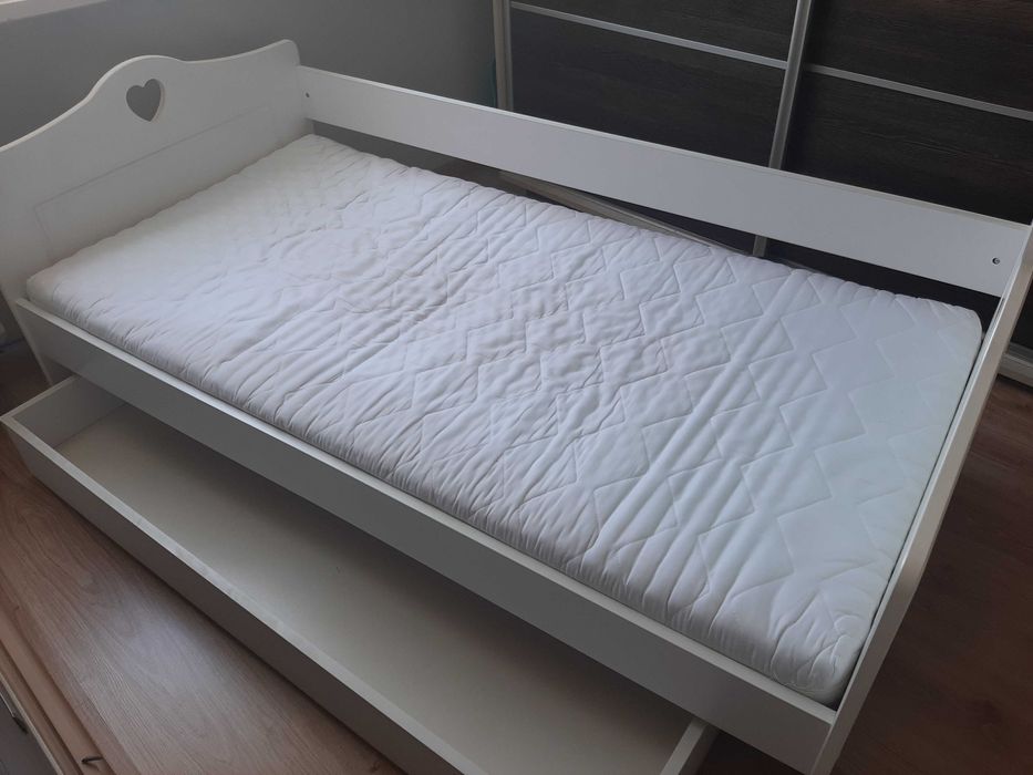 Lozko dzieciece 160x80 z szuflada i materacem