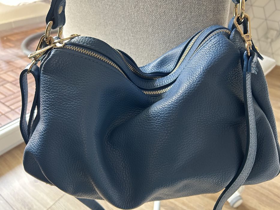 Torebka włoska niebieska