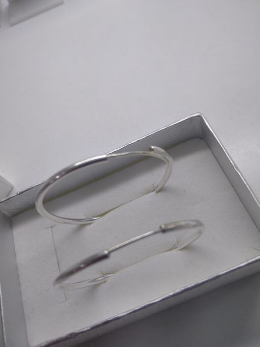 Srebrne kolczyki koła srebro 925 średnica 4 cm   266