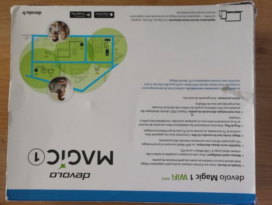 Kit Powerline PLC Devolo Magic 1 WiFi Mini em bom estado