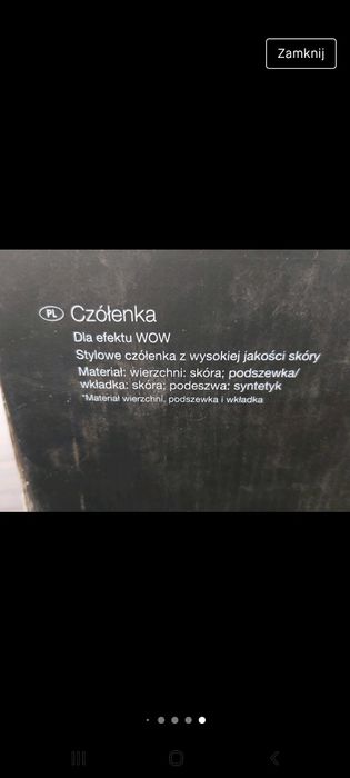 Czarne szpilki czółenka skóra