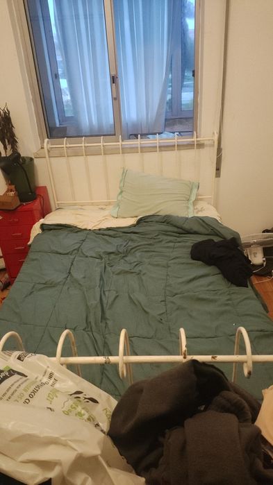 Semi-new iron bed