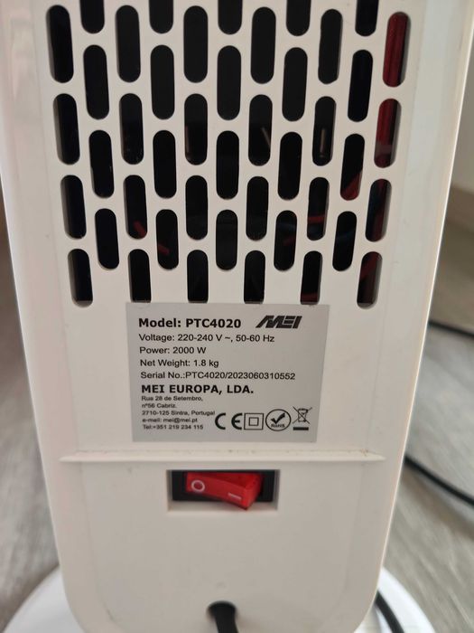Termoventilador Cerâmico MEI PTC 4020 – 2000W