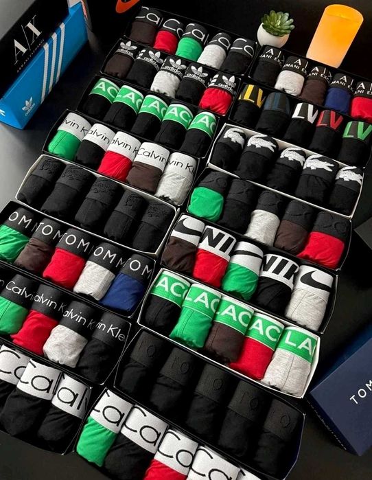 Чоловічі чорні труси Nike. Мужские боксеры Найк, хб