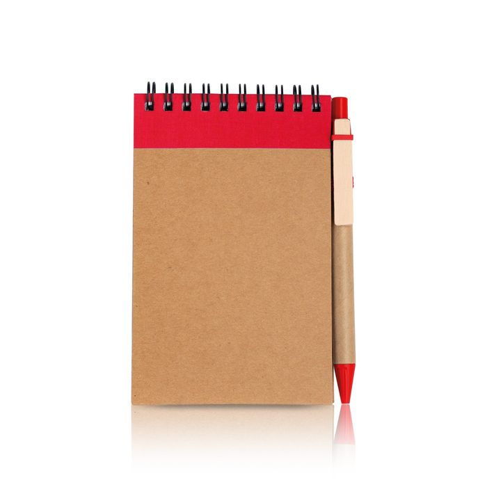 Bloco de Notas A6 Personalizável – 140 Folhas + Esferográfica