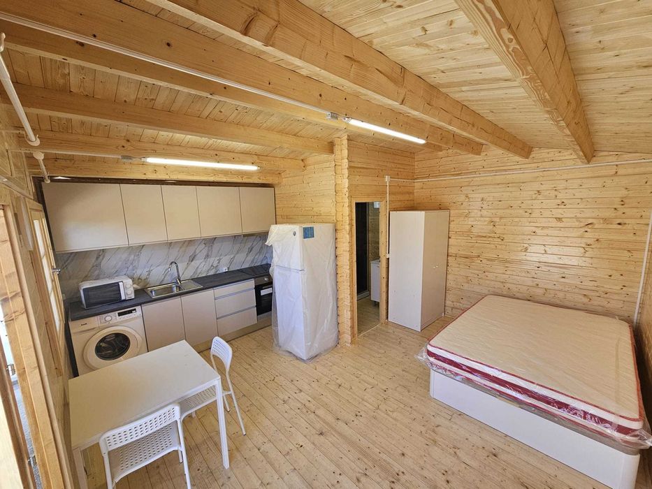 CASA DE MADEIRA COM BANHO 22,5m2 Modelo RAMSI ideal para Turismo Rural