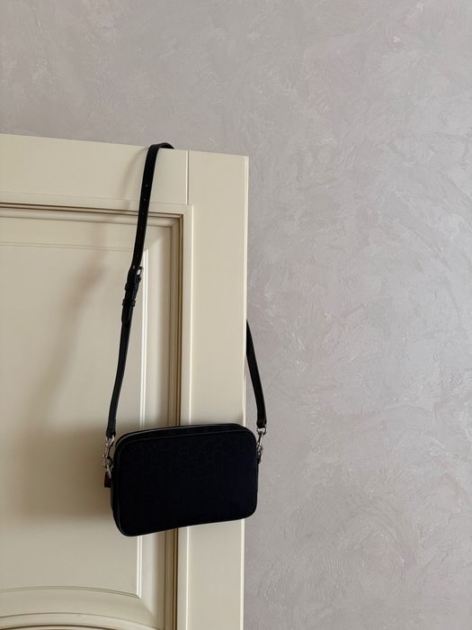 Сумка Gucci Оригинал Через Плечо l Gucci GG Supreme Canvas Camera Bag Black l Мужская Сумка Gucci l Gucci Оригинал
