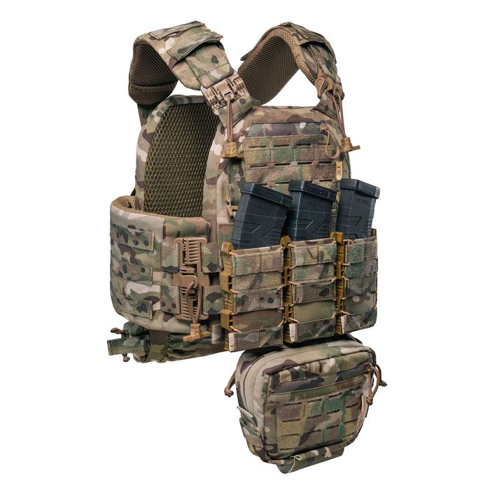 Плитоноска "E-tac Corsar Gen3 Pro" з підсумками під магазини (3 шт), сумкою-напашником та фартухом (+ аптечка в подарунок)