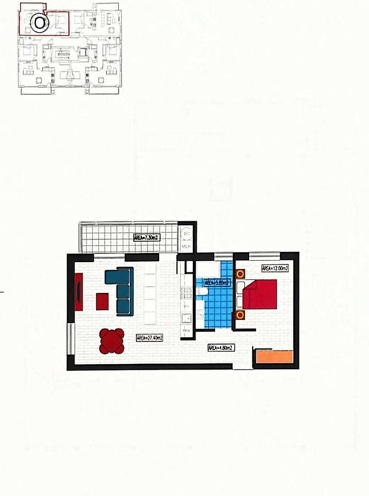 T1 novo em construção com garagem e varanda - Avanca