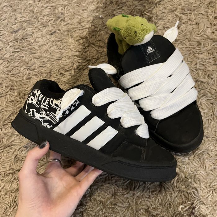 Дутиші Adidas Vintage Black Graffiti Fatty Shoes 37 Sk8