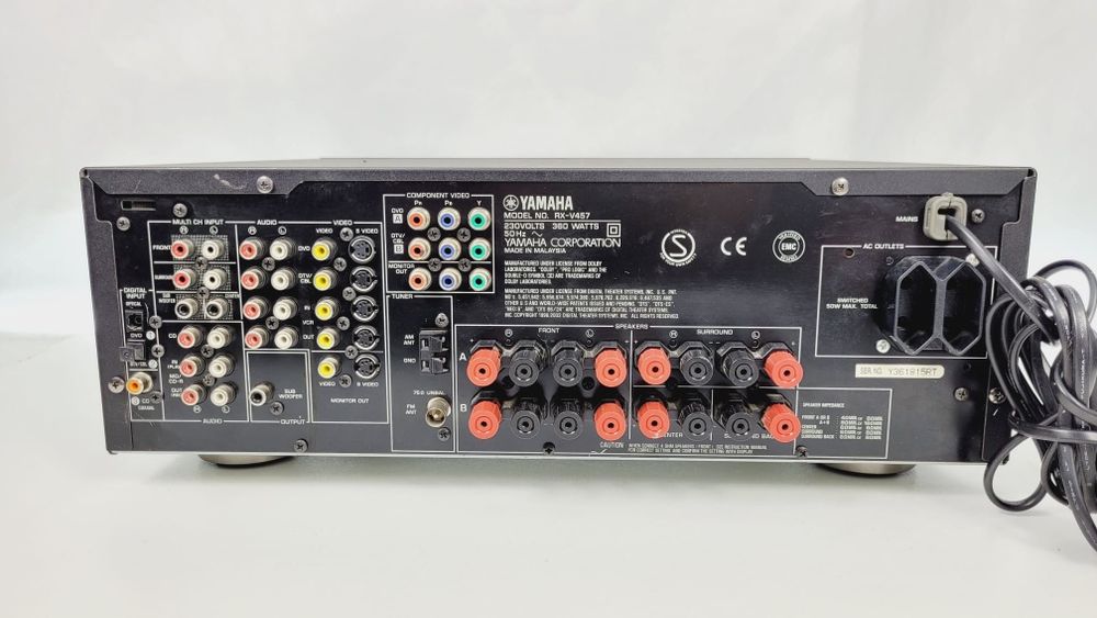 Amplituner Yamaha RX V 457 6.1 kino domowe wzmacniacz 6x85W 8ohm 6x115