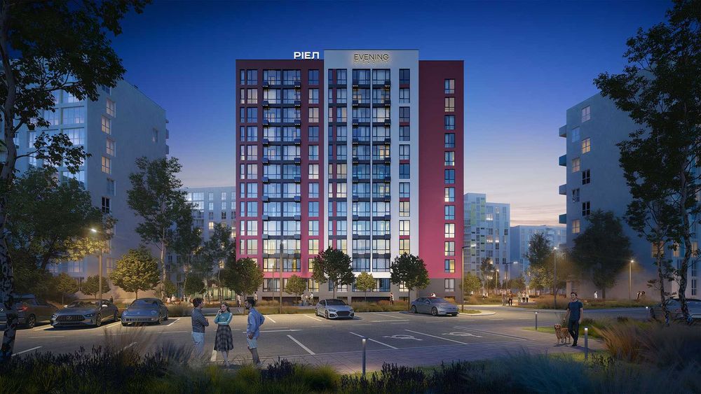 2-кімнатна квартира 67.02 м² у ЖК Evening роздільне планування від забудовника