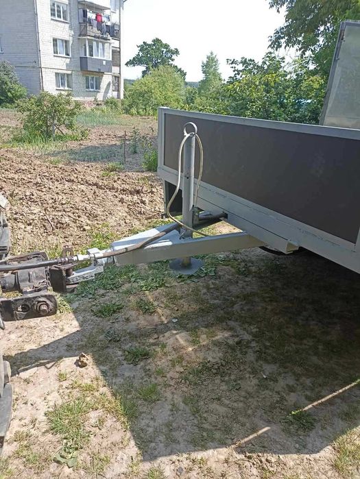 Причіп самоскид одноосний