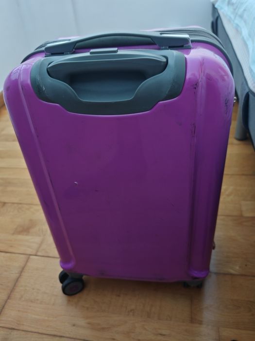 Samsonite Mala de Cabine 55cm Original Leve Resistente Rodas Funcionais com Desgaste Bagagem de Mão Viagem Lisboa Entrega em Mãos