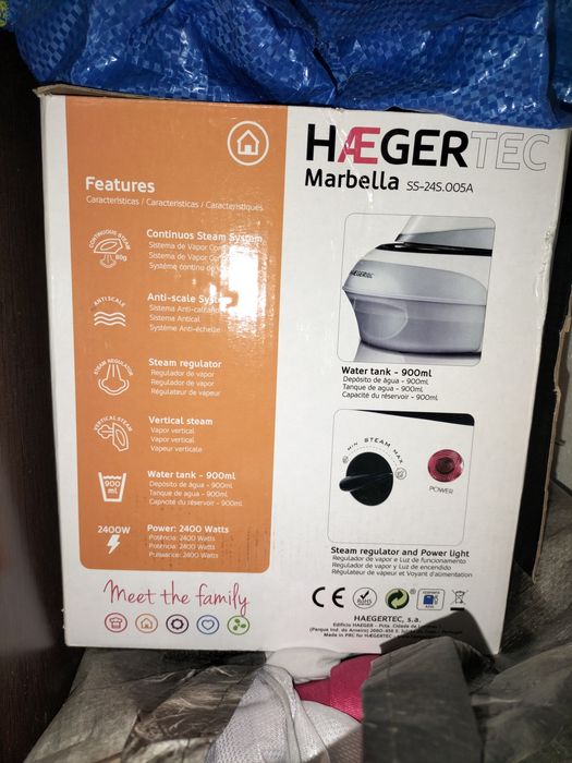 Ferro a vapor haeger