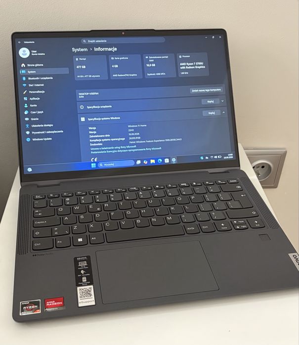 Laptop 2w1 Lenovo Ideapad Flex 5 14” Ryzen 7 5700U/16GB RAM STAN BDB