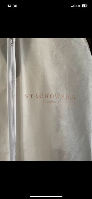 Suknia Ślubna Stachowska Pracownia - projekt indywidualny jedwab