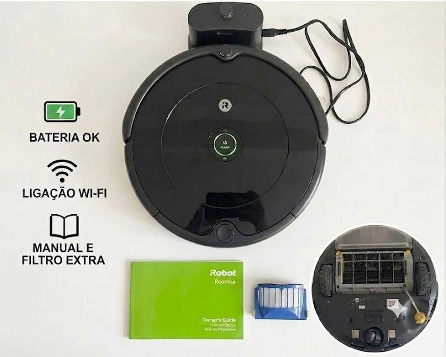 iRobot Roomba 671 ( 6 meses de uso)+ Filtro Extra e Manual
