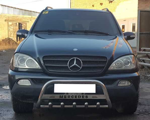 Mercedes ML W163 1997-2005  Кенгурятник  (нерж.)