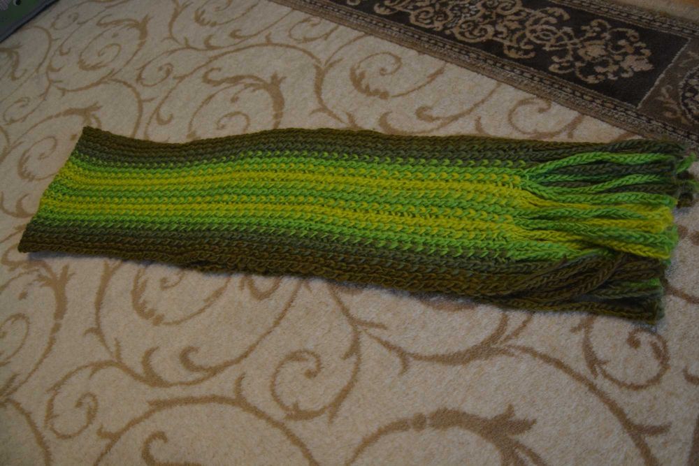 zielony szalik zimowy Beatific