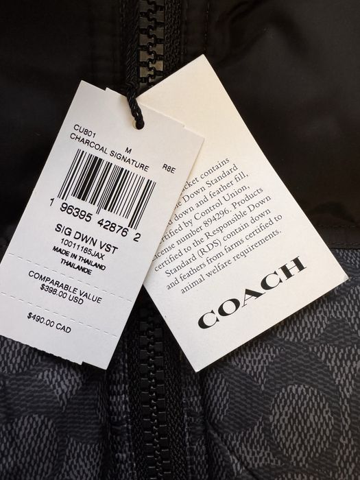 Чоловіча оригінальна жилетка COACH