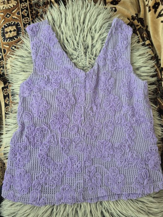 Майка-блуза лавандового цвета новая