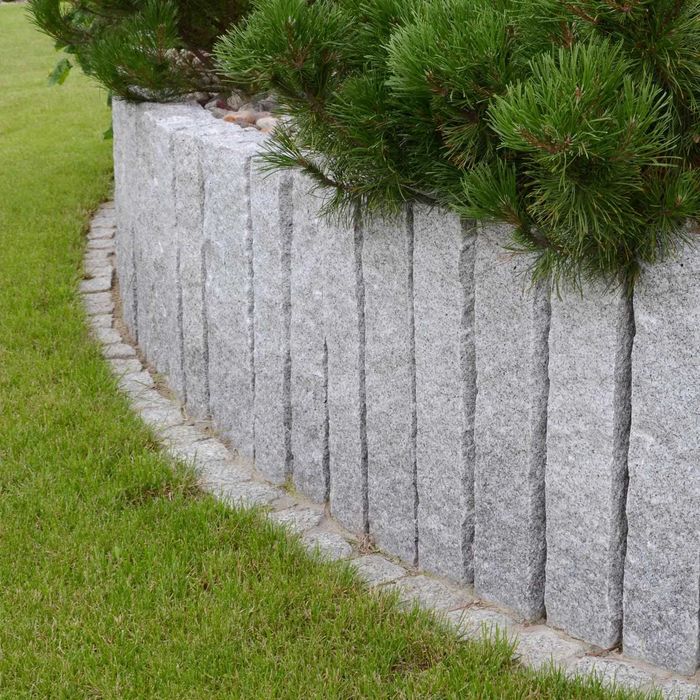 Palisada granitowa G603 New Bianco Cristal 60x10x10 cm