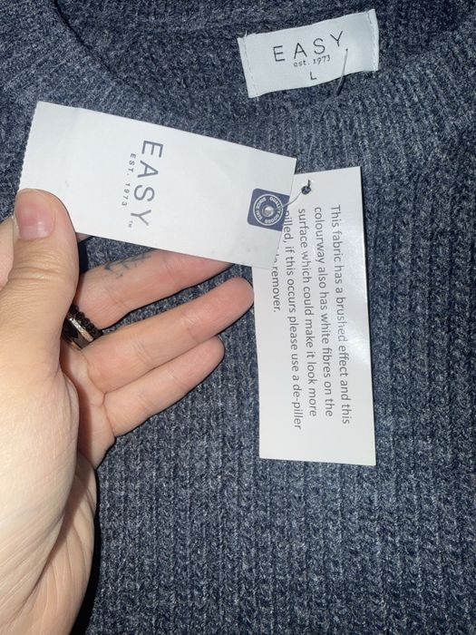 Sweter sweterek niebieski easy L 40 unisex