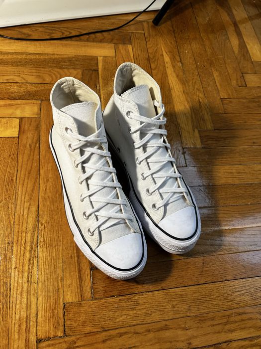 (40 размер, 25,5см) CONVERSE CHUCK TAYLOR Белые кроссовки кеды білі кросівки кеди