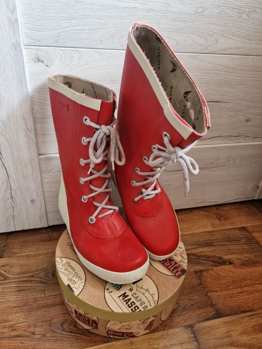 Kalosze sznurowane Viking retro gumowce kauczuk 36
