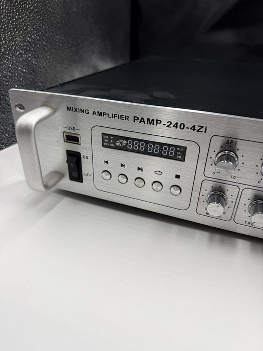 Підсилювач-мікшер PAMP-240-4Zi, 240 Вт, USB/FM, 4 зони